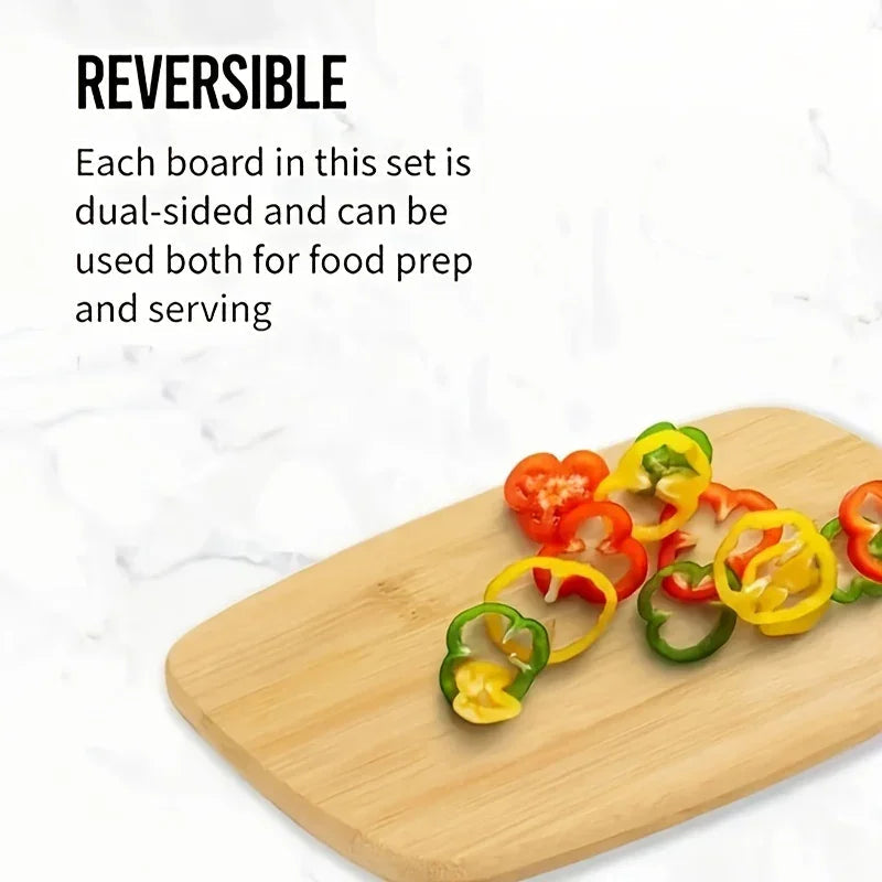 Cutting Board - Heavy-Duty Bamboo Double-Sided