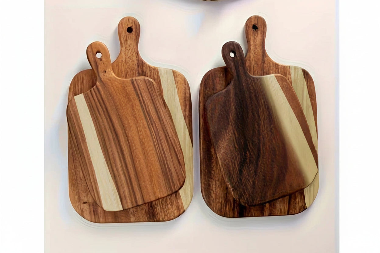 Cutting Board - Non-Porous Acacia Wood with Handle