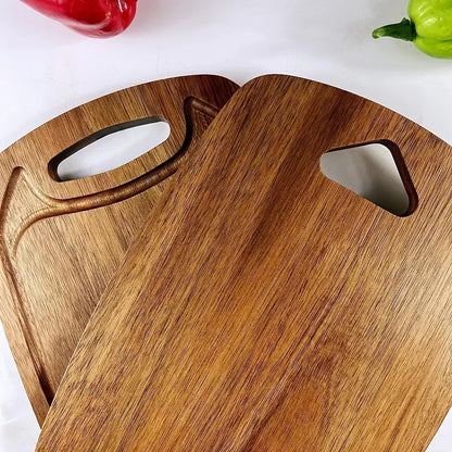 Cutting Board - Non-Slip Acacia Wood Large
