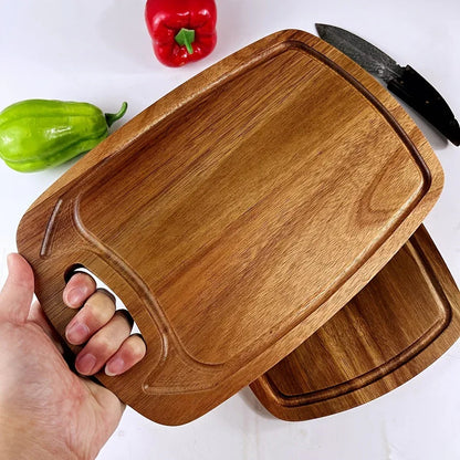 Cutting Board - Non-Slip Acacia Wood Large