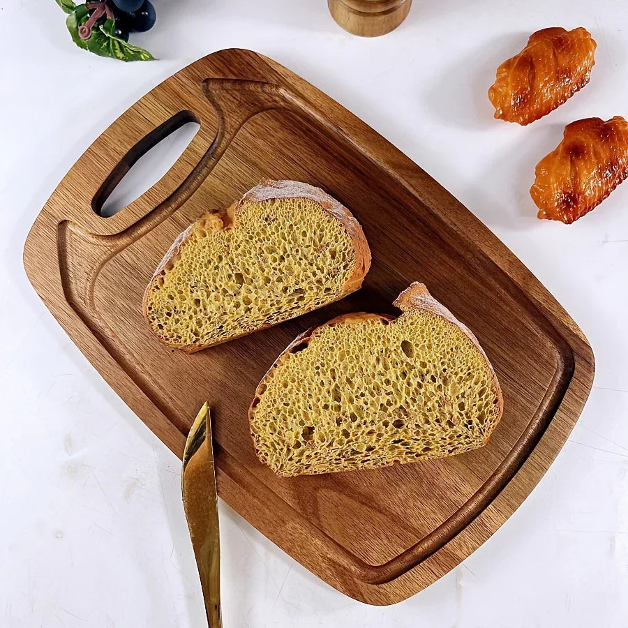 Cutting Board - Non-Slip Acacia Wood Large