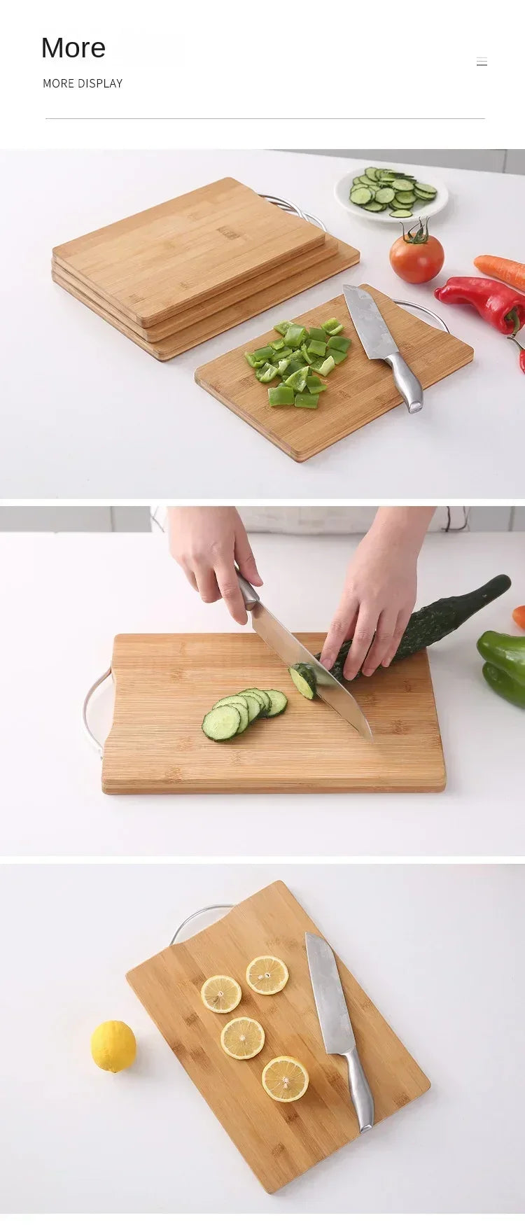Cutting Board - Thickened Bamboo Large Rectangular
