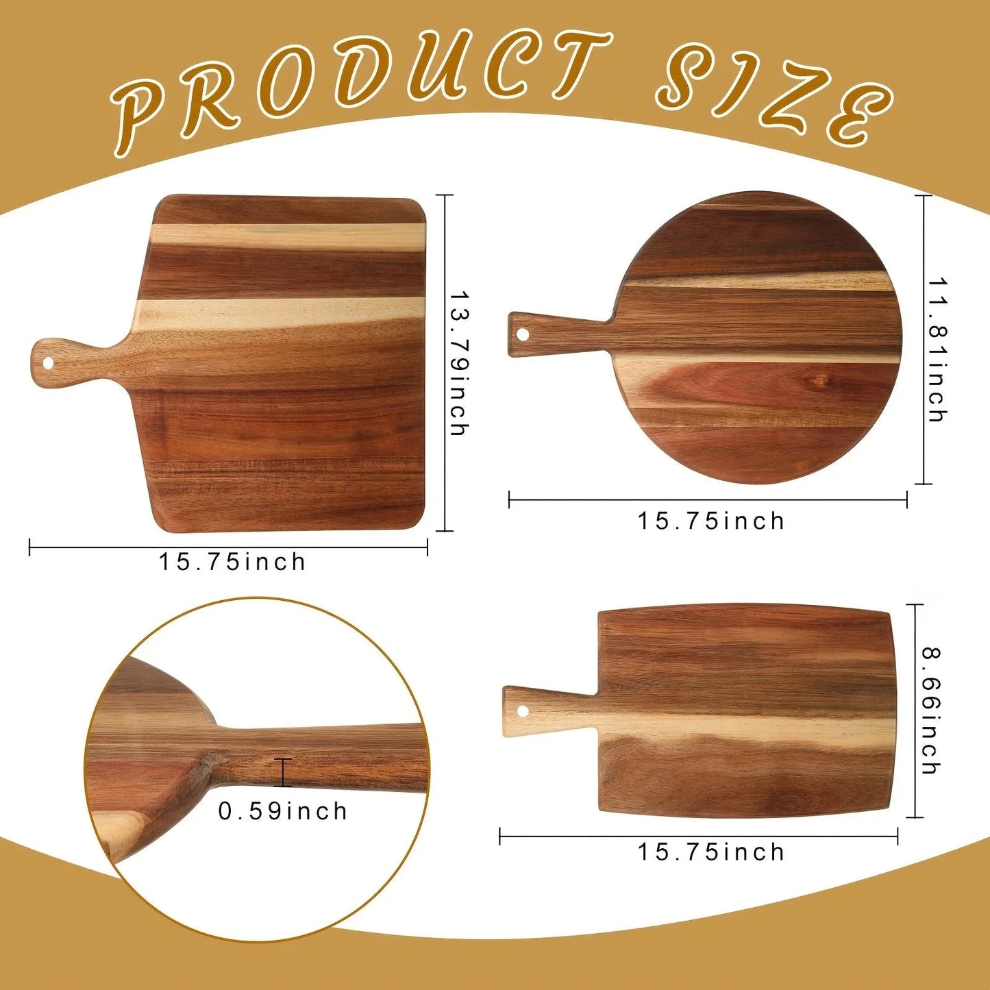 Cutting Board - Wooden Acacia Set