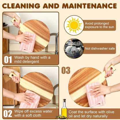 Cutting Boards - Wooden Acacia Set