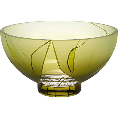 Decorative Fruit Bowl - Evergreen Crystal Glass - PoshaBella