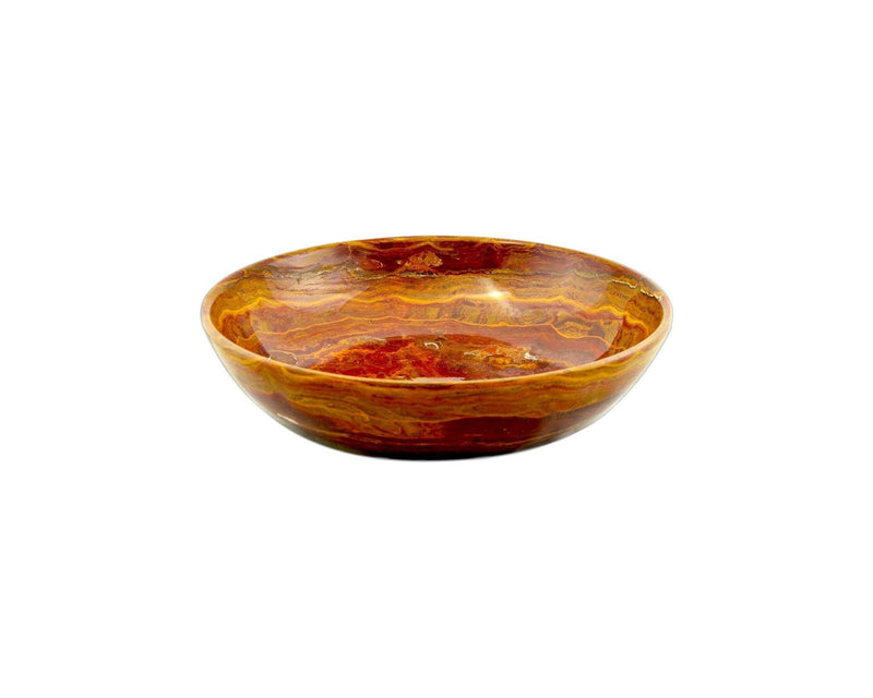 Decorative Fruit Bowl of Multi Brown Onyx