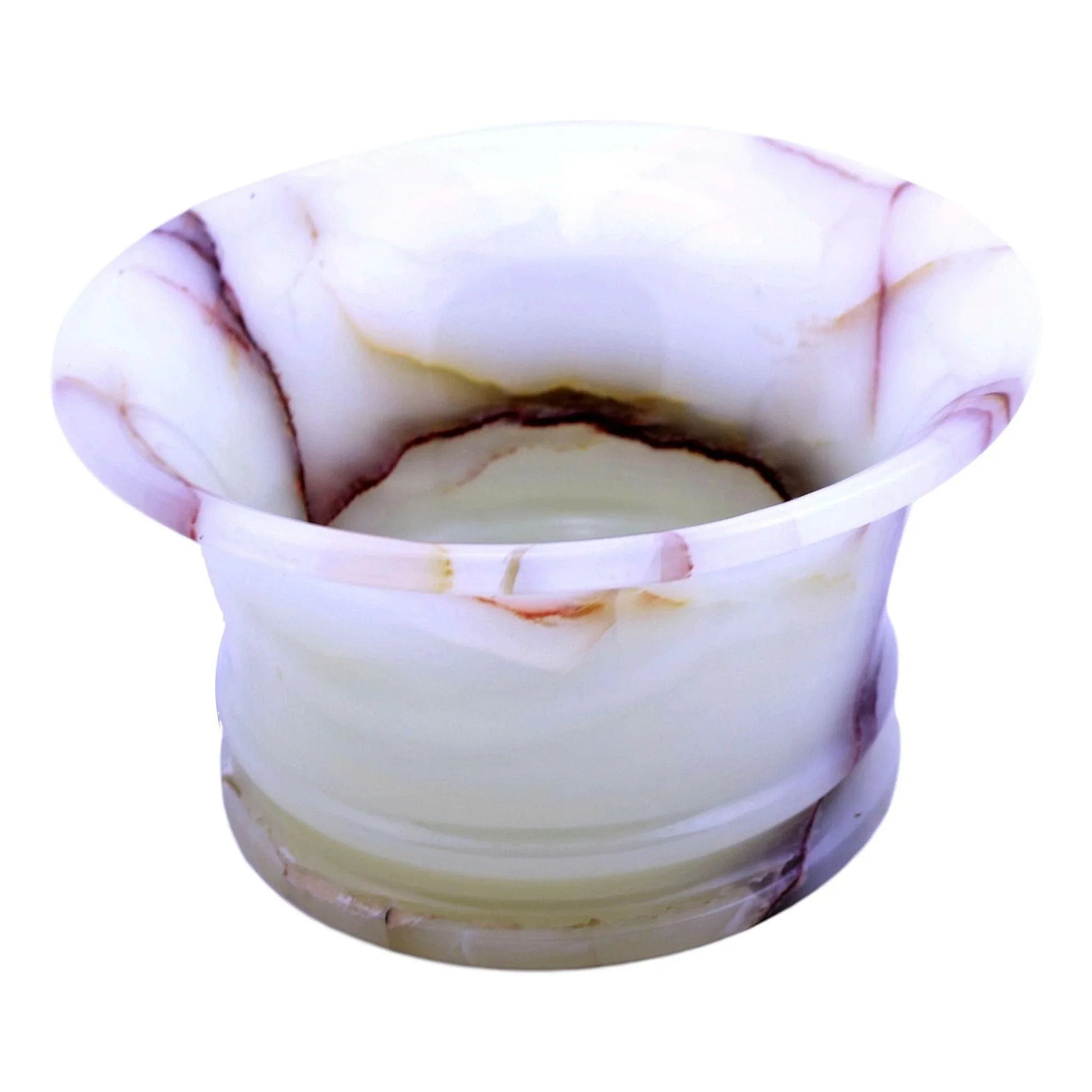 Decorative Fruit Bowl | White Onyx - PoshaBella