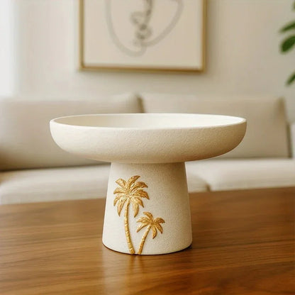 Decorative Tray - Palm Tree Design Ceramic Small