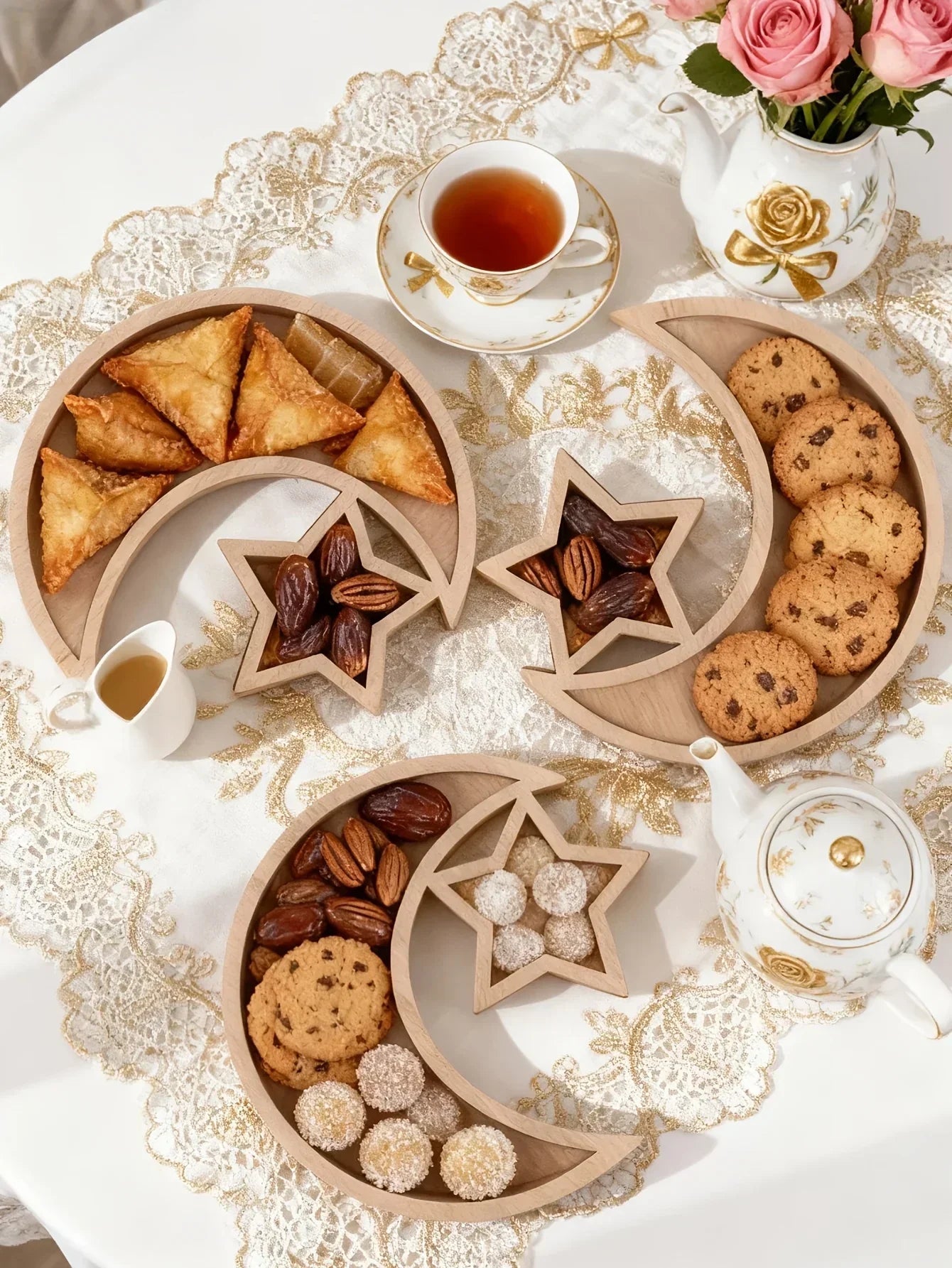 Dessert Tray - Wooden Serving