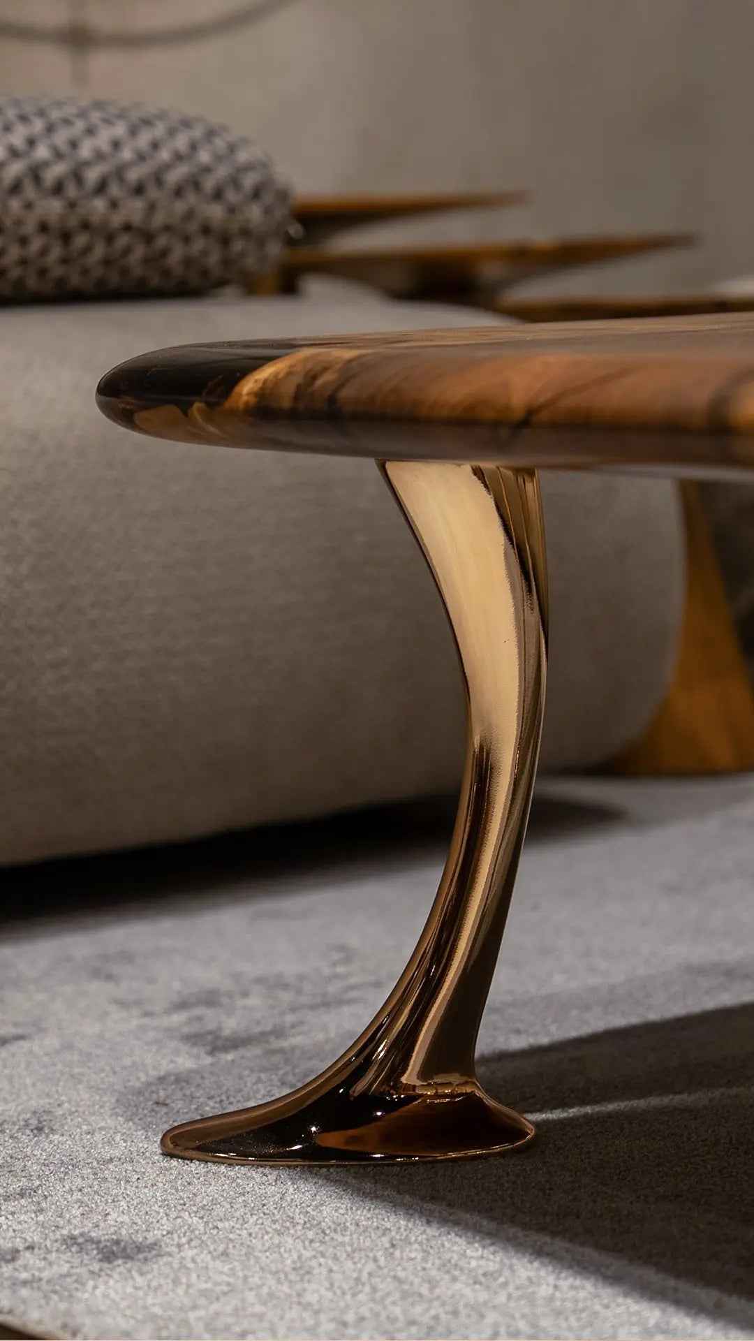 Luxury Epoxy Resin River Walnut Coffee Table | Osso Collection