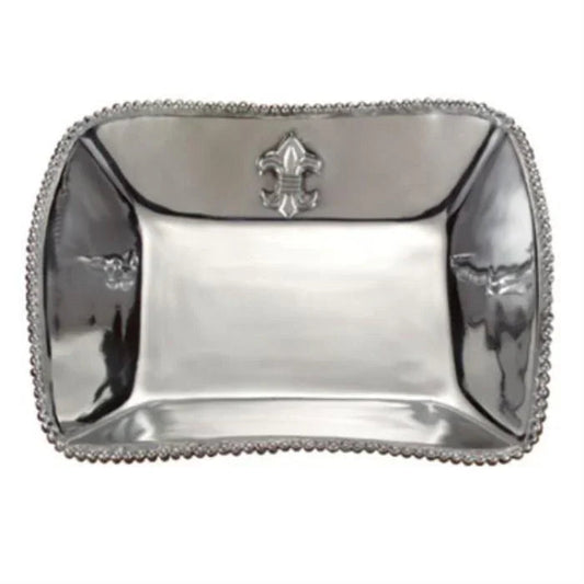 Dinner Bowl in Fleur de Lis Design - PoshaBella
