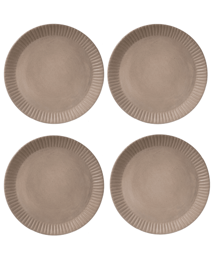Earth Lines Dinner Plate - Set of 4 - PoshaBella