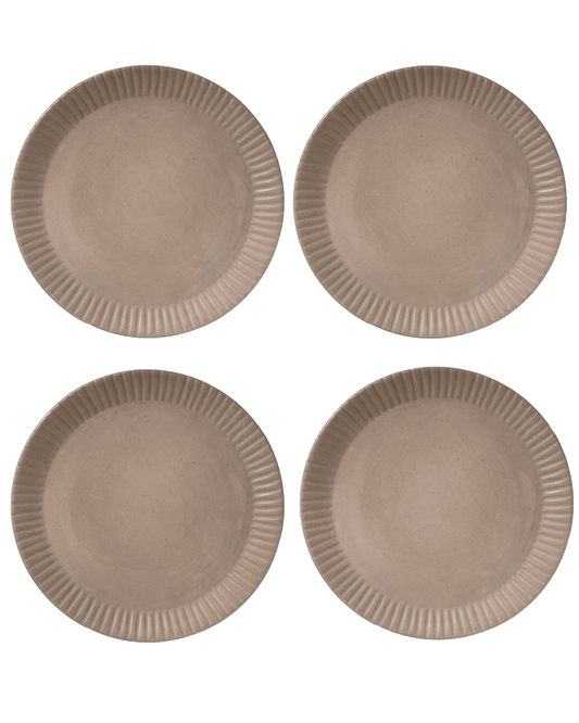 Earth Lines Dinner Plate - Set of 4 - PoshaBella