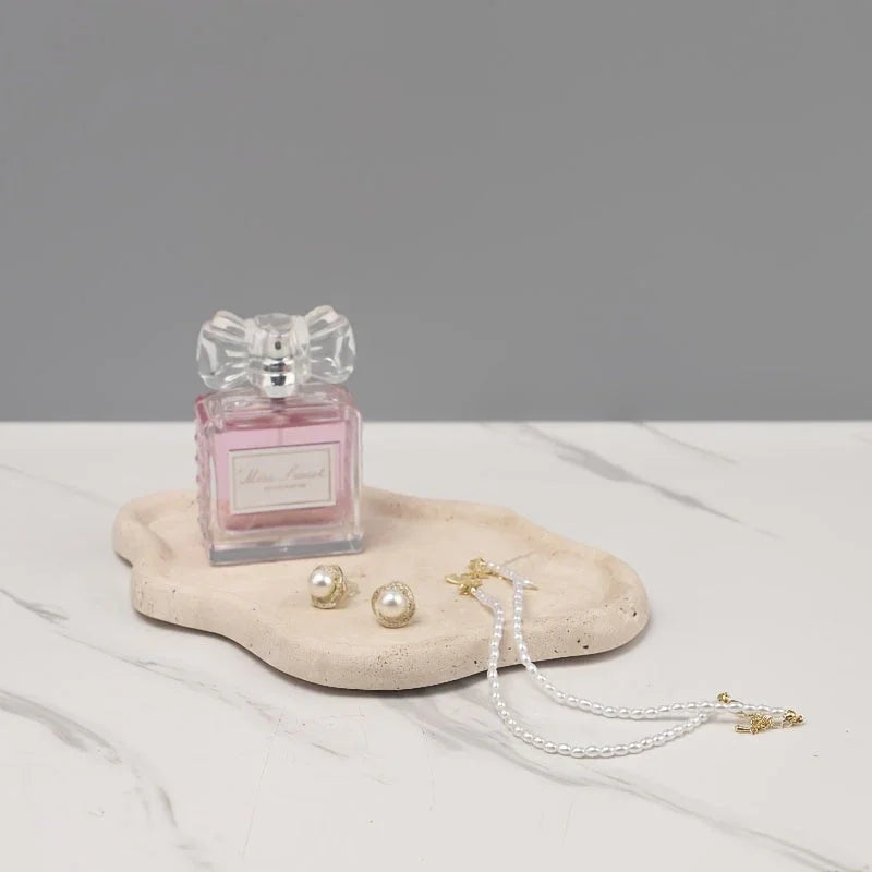Display Tray - Cloud Marble Small