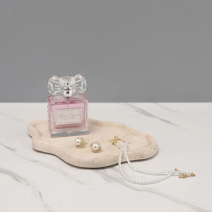 Display Tray - Cloud Marble Small