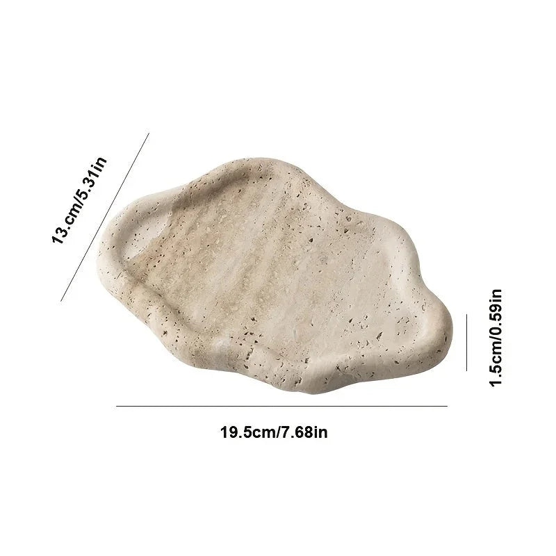 Display Tray - Cloud Marble Small