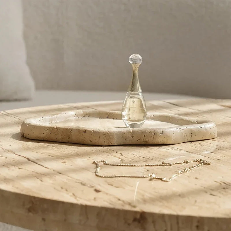 Display Tray - Cloud Marble Small