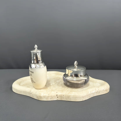 Display Tray - Cloud Marble Small