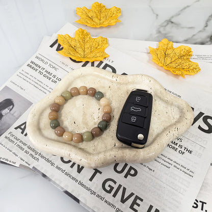 Display Tray - Cloud Marble Small