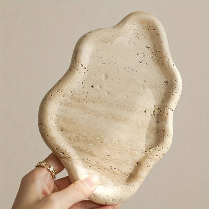 Display Tray - Cloud Marble Small