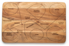 House of Avana Rectangular Mango Wood Cheese Platter