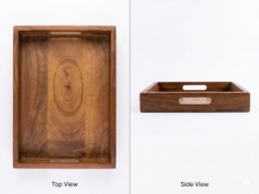 House of Avana Rectangular Mango Wood Serving Tray Medium