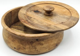 House of Avana Large Mango Wood Chapati Box