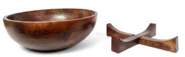House of Avana Mango Wood Bowl with Stand