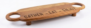 House of Avana Gather Eat Enjoy Mango Wood Platter