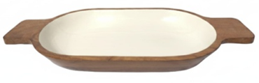 House of Avana Small Boat Mango Wood Serving Tray