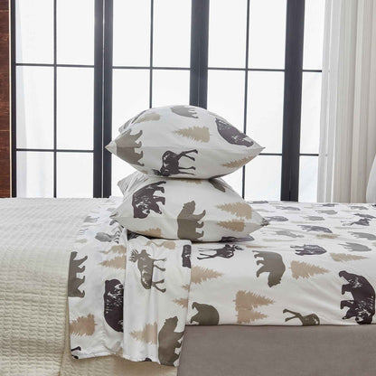 4-Piece Lodge Microfiber Sheet - Mountain Ridge Collection
