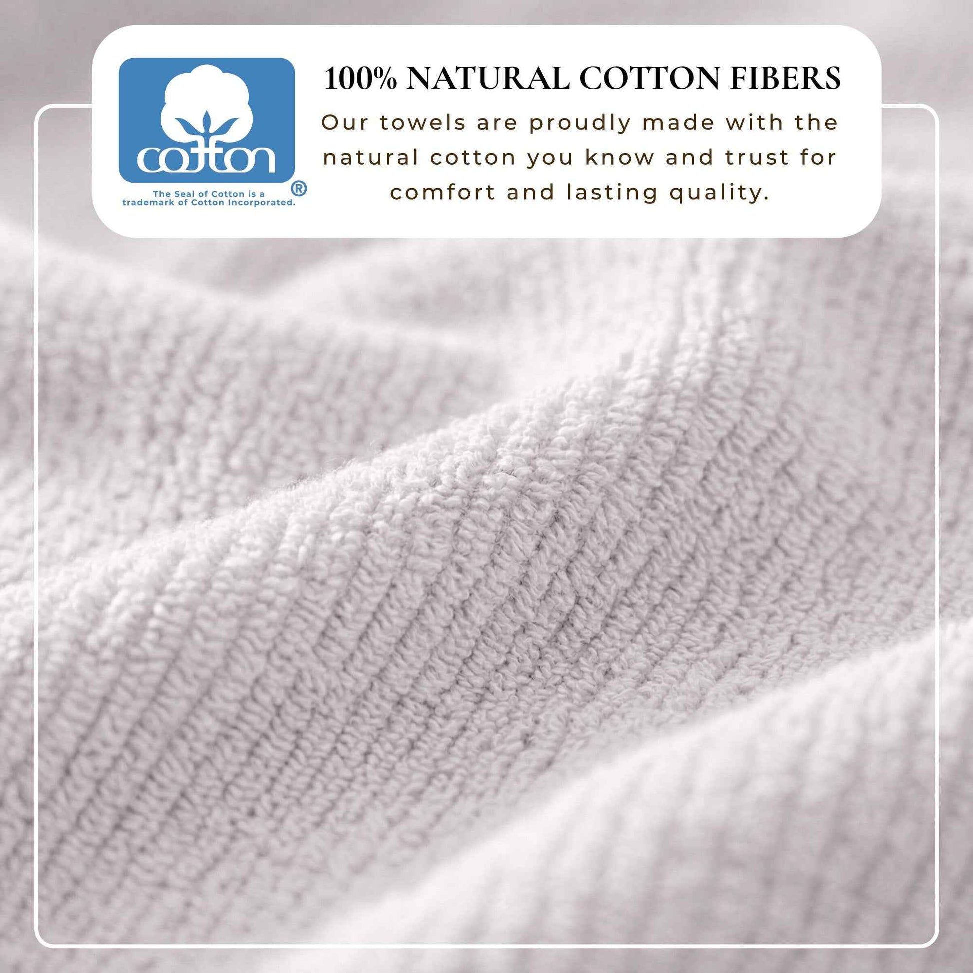 Turkish Cotton Ribbed 6-Piece Bath Towel Set - Georgiana Collection