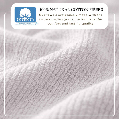 Turkish Cotton Ribbed 6-Piece Bath Towel Set - Georgiana Collection
