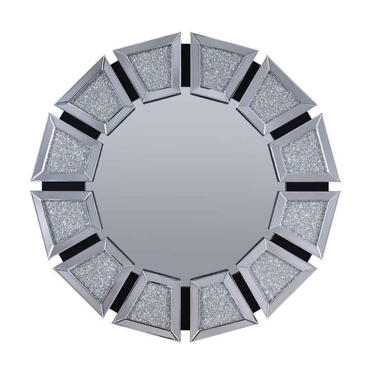 Noralie - Accent Mirror - Mirrored, Faux Diamonds