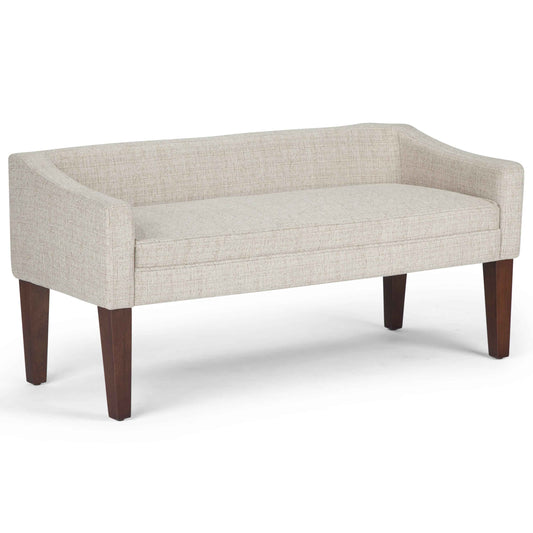 Parris Upholstered Bench - Platinum