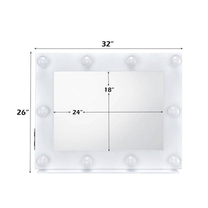 Avery - Accent Mirror - White