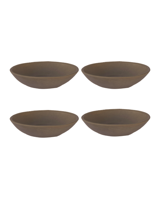 Earth Oval Pasta Bowl - Set of 4 - PoshaBella