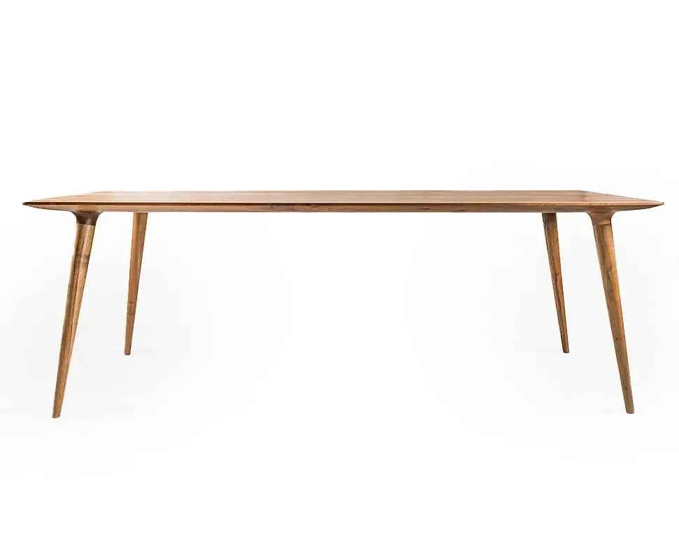 Edge Glued Hardwood Dining Table - Solid Kitchen Table