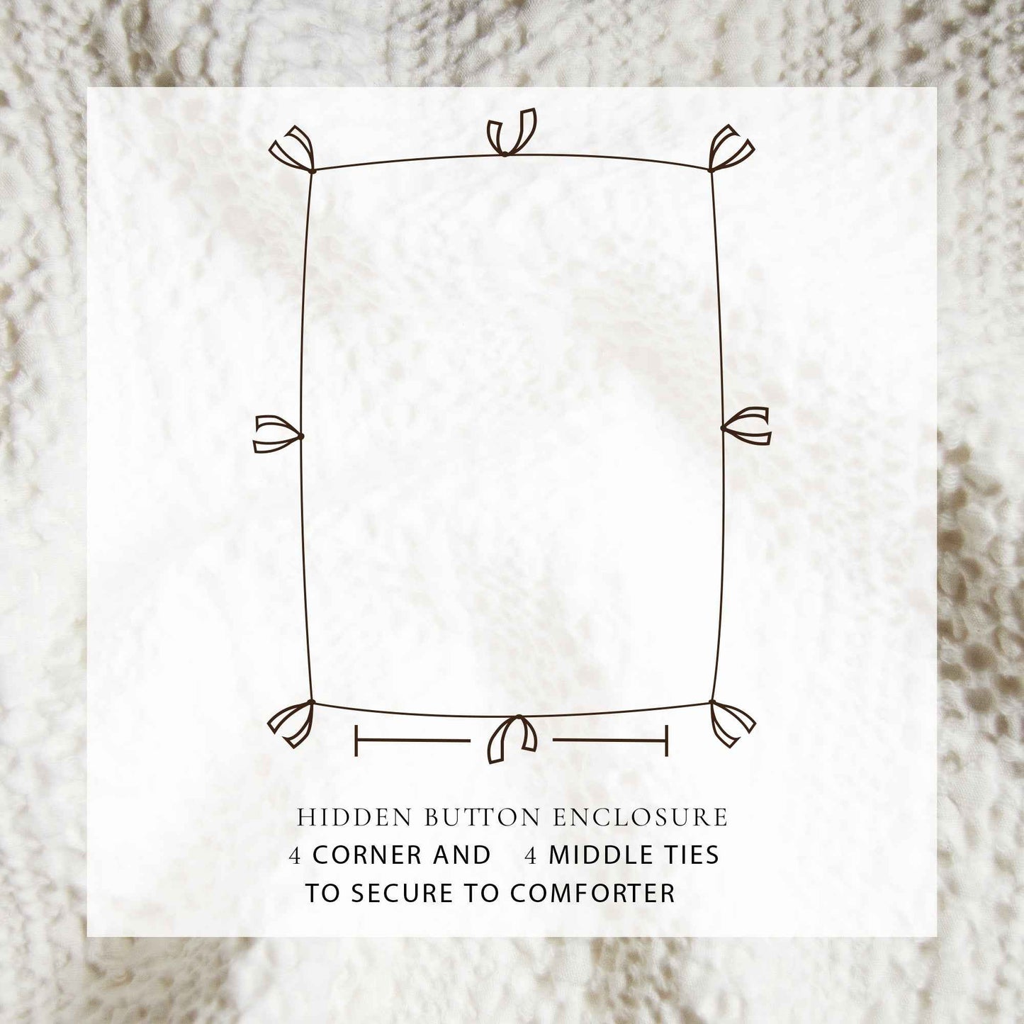 100% Cotton Honeycomb Waffle Duvet Set - Mattea Collection