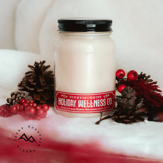 Elf Ninnymuggins Mason Jar Soy Candle - Winter Scents - PoshaBella