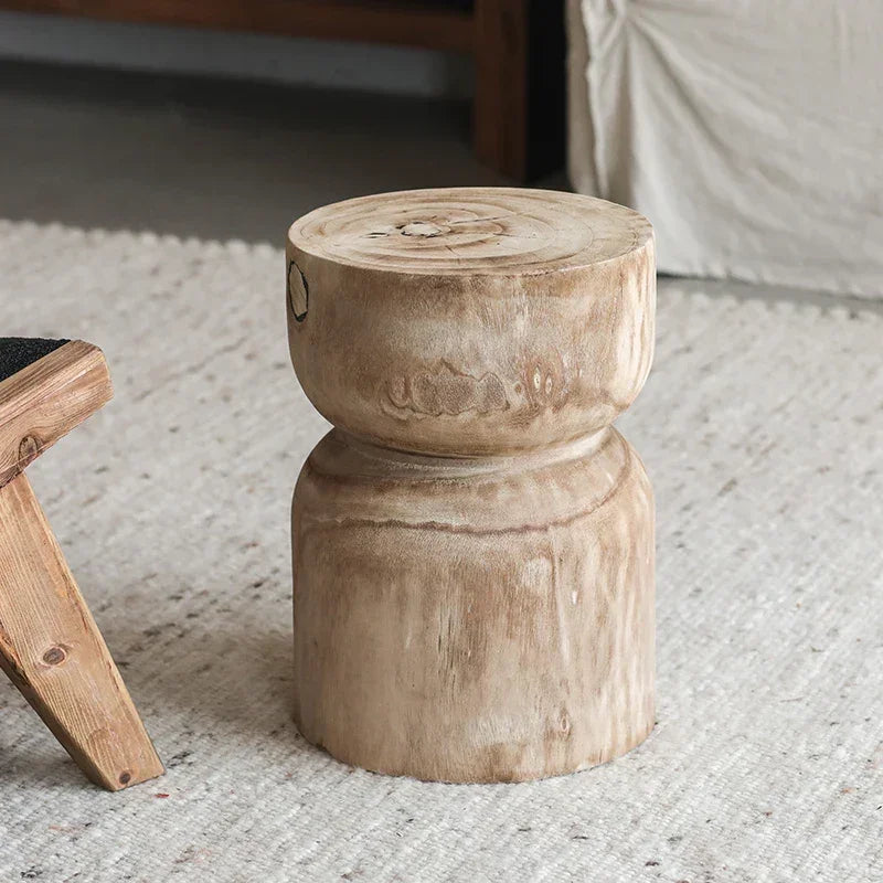 End Table - Round Wooden Small