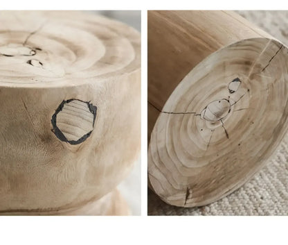 End Table - Round Wooden Small