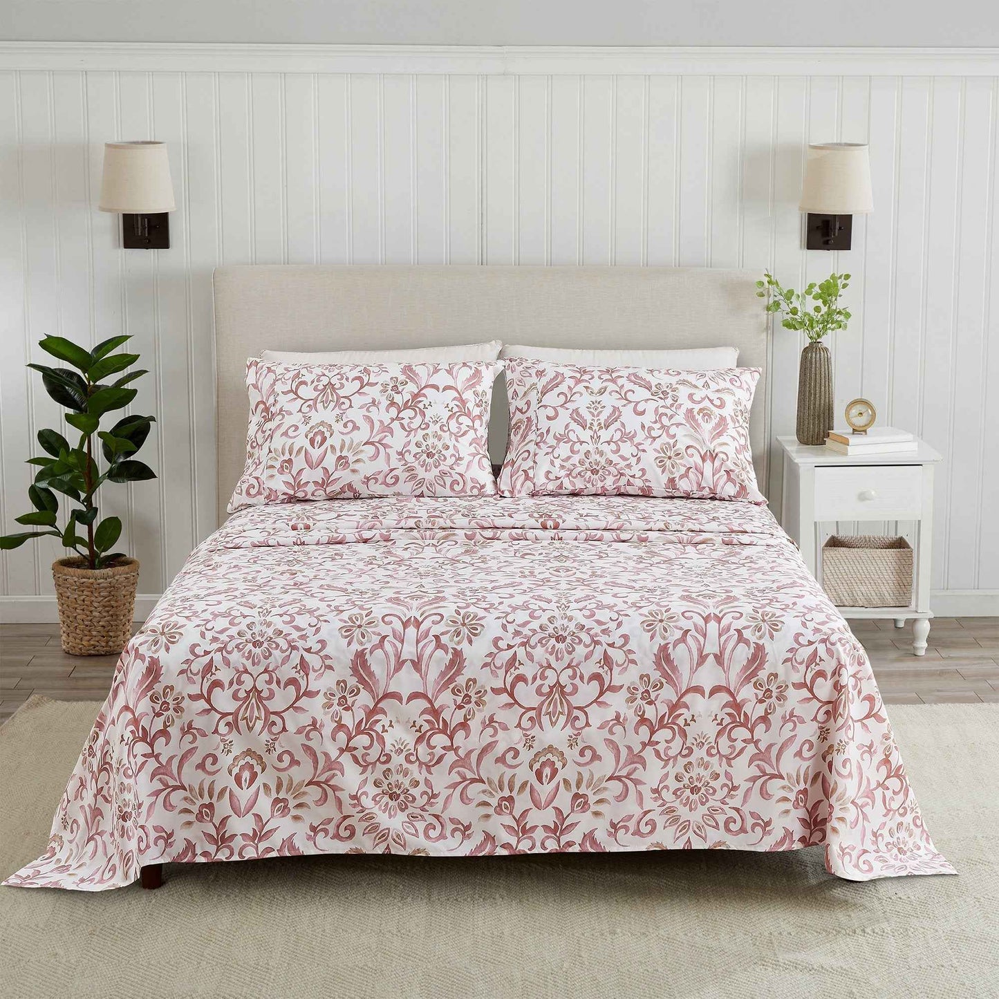 Watercolor Floral Sheet Set - Delia Collection
