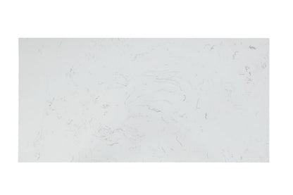 Rorratt - Kitchen Island - Marble Top & White
