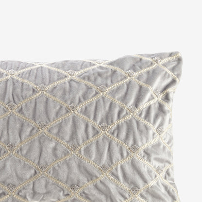 Oblong Decor Pillow Silver 22x15'