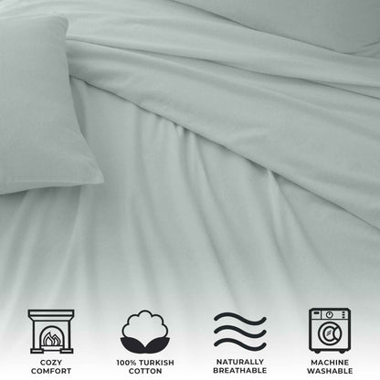 4-Piece Turkish Cotton Flannel Sheet - Raye Collection