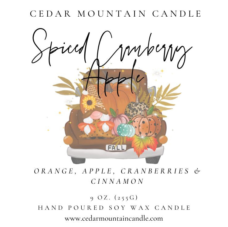 Fall Farm Truck Label Whiskey Jar Candle - Fall Scents - PoshaBella