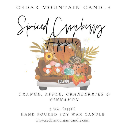 Fall Farm Truck Label Whiskey Jar Candle - Fall Scents - PoshaBella