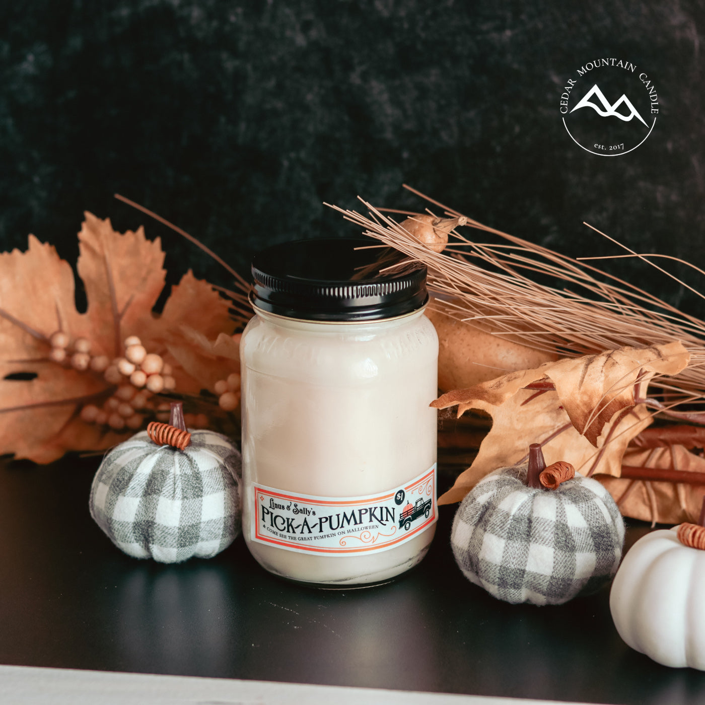 Pumpkin Patch Mason Jar Candle - Fall Scents - PoshaBella