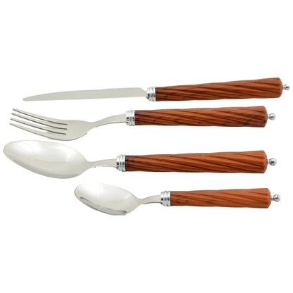 Flatware with Wood Handles - PoshaBella